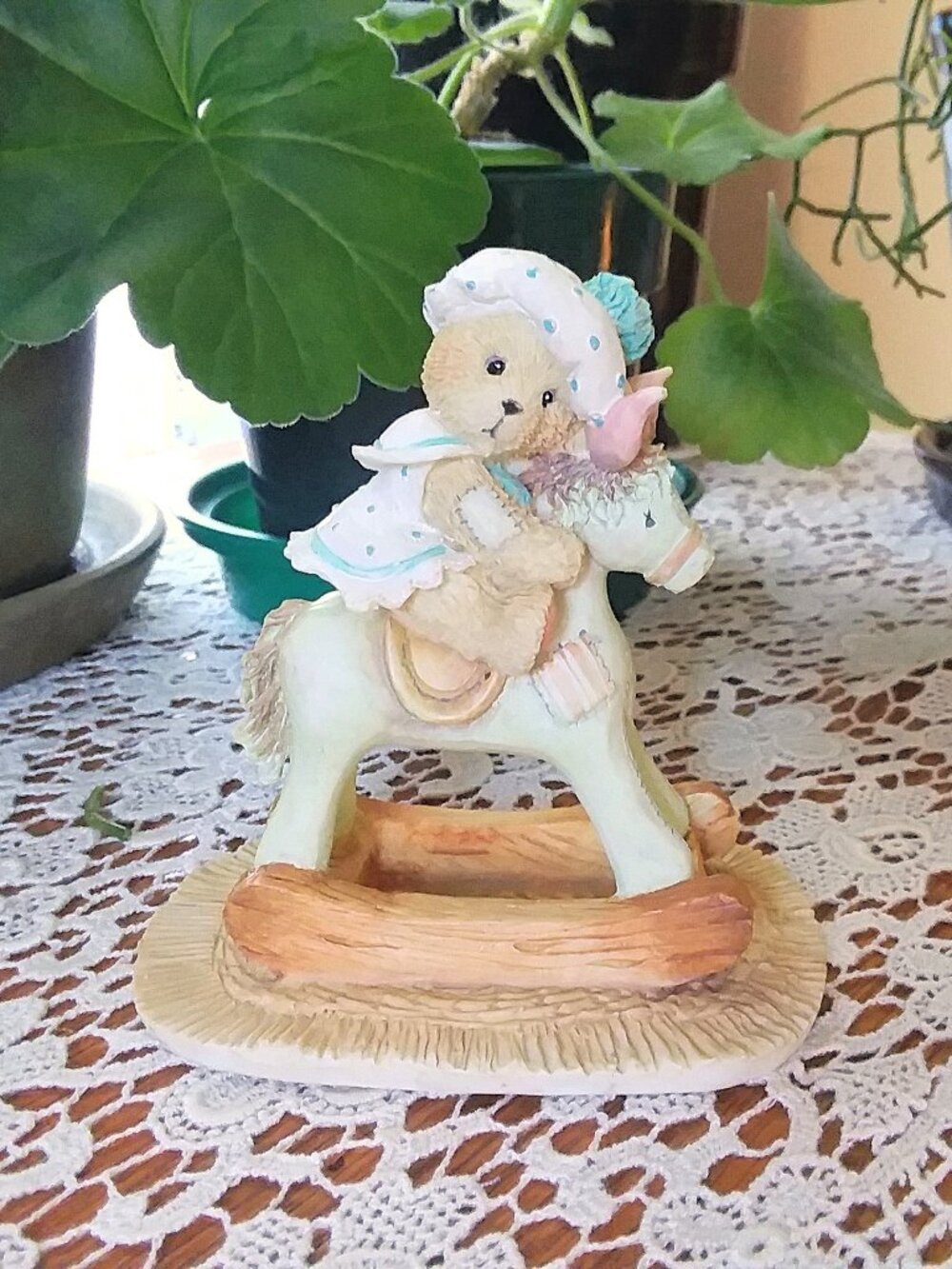 Cherished Teddies Rocking Horse Beth Bear Hugs Priscilla Hillman 1993